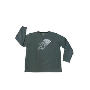 The North Face Sweatshirt Men's Size XL Green Graphic Logo Outdoors Crew Neck
